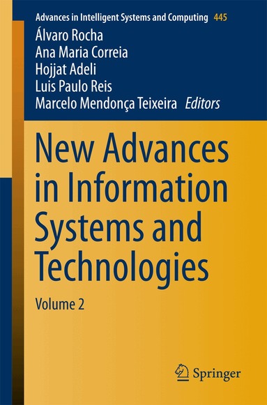 Álvaro Rocha, Ana Maria Correia, Hojjat Adeli, Luis Paulo Reis, Marcelo Mendonça Teixeira - New Advances in Information Systems and Technologies, Häftad