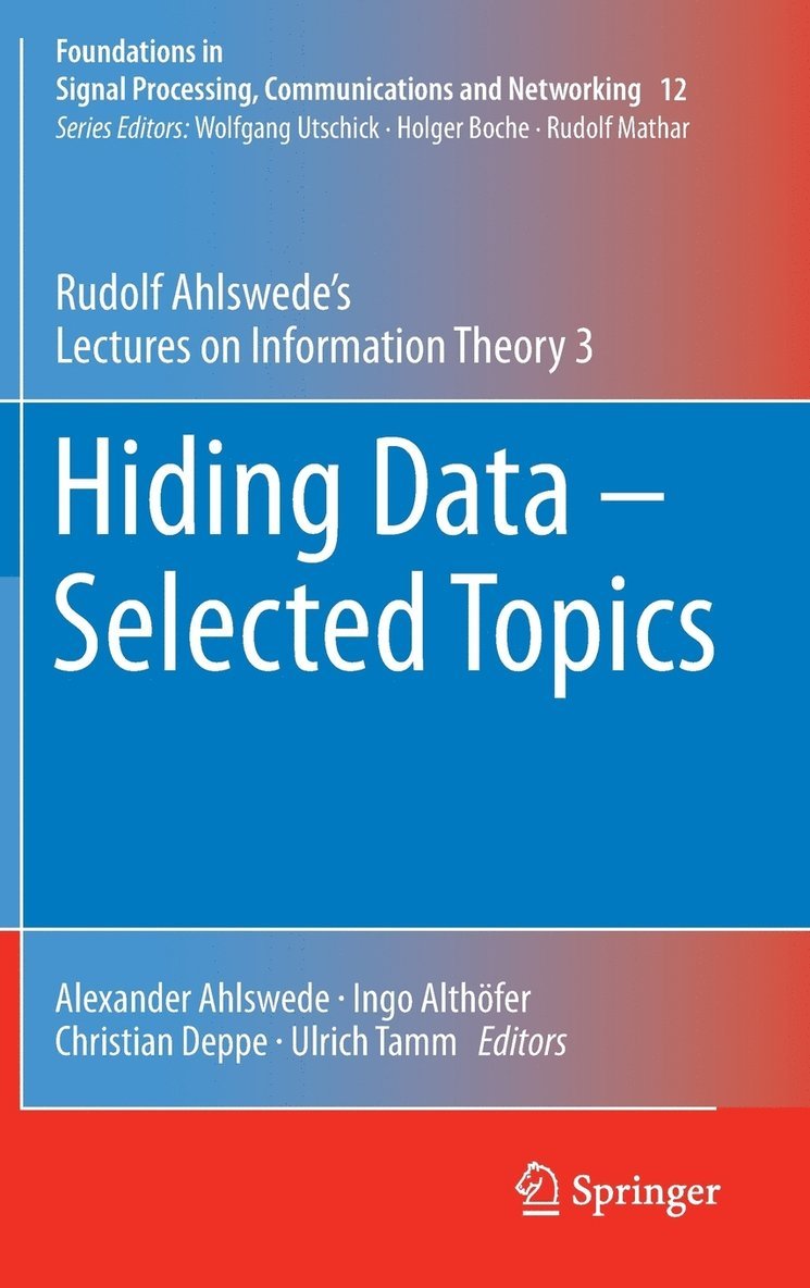 Hiding Data - Selected Topics