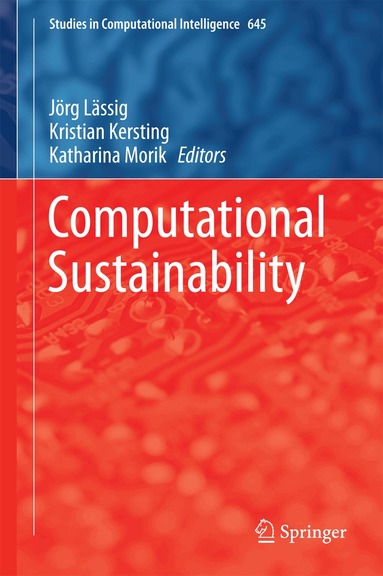 Jörg Lässig, Kristian Kersting, Katharina Morik - Computational Sustainability, Inbunden