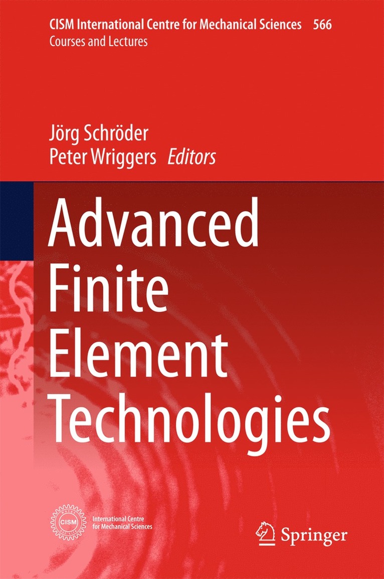 Advanced Finite Element Technologies 1