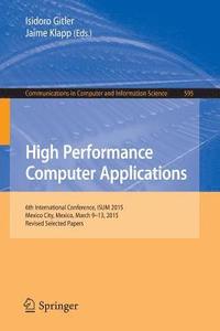 bokomslag High Performance Computer Applications