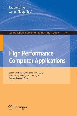 bokomslag High Performance Computer Applications