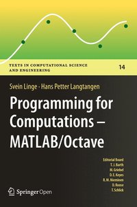 bokomslag Programming for Computations  - MATLAB/Octave