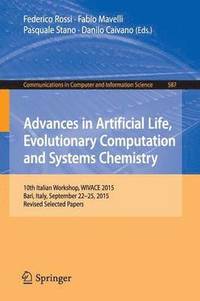 bokomslag Advances in Artificial Life, Evolutionary Computation and Systems Chemistry