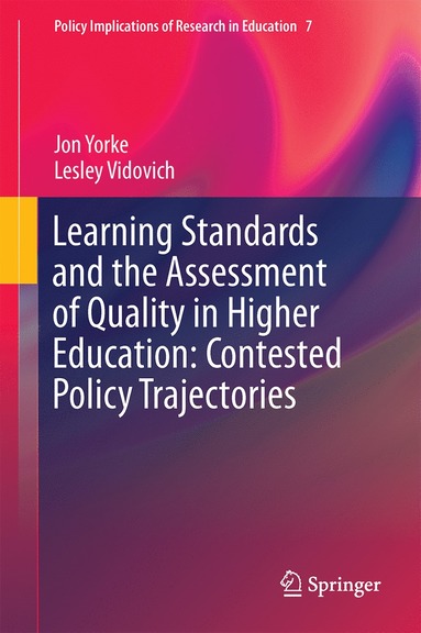 bokomslag Learning Standards and the Assessment of Quality in Higher Education: Contested Policy Trajectories