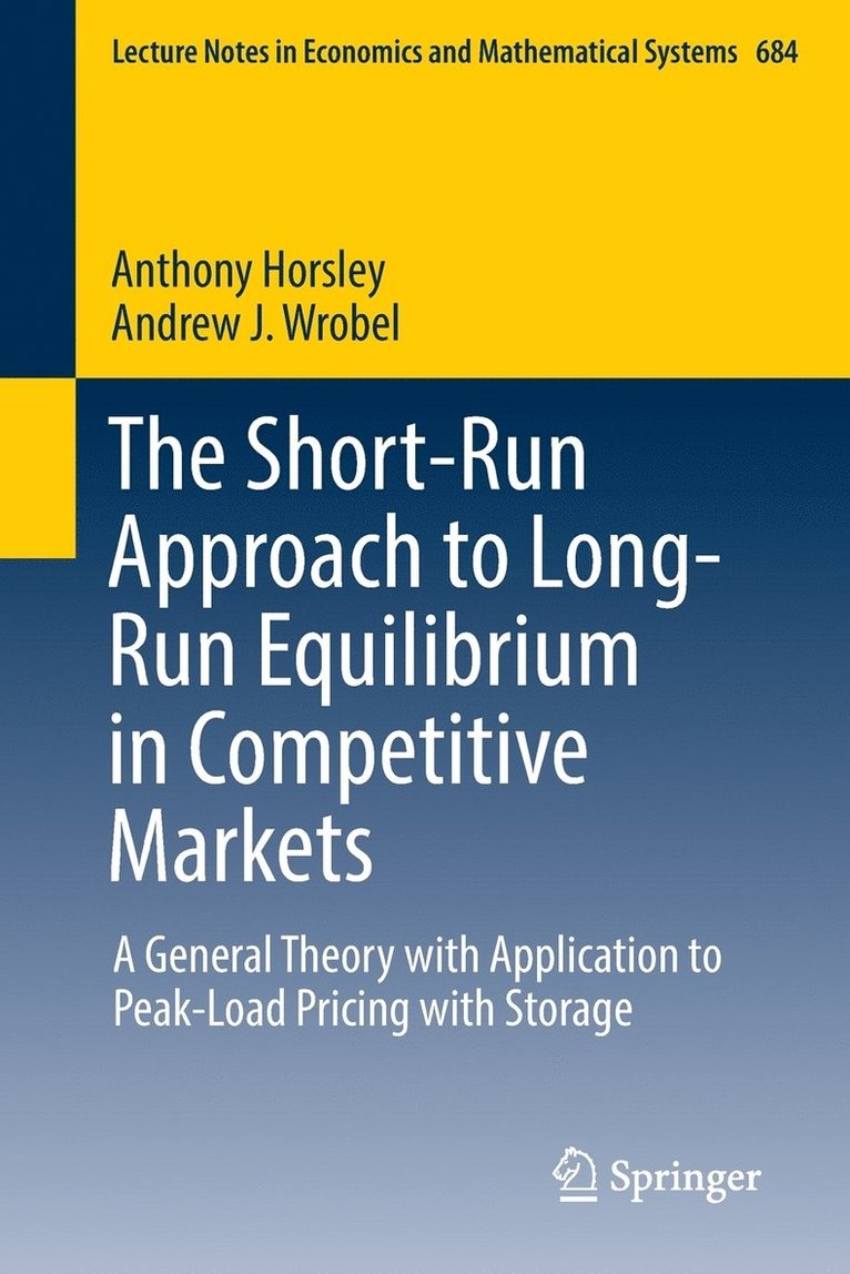 The Short-Run Approach to Long-Run Equilibrium in Competitive Markets 1