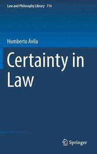 bokomslag Certainty in Law