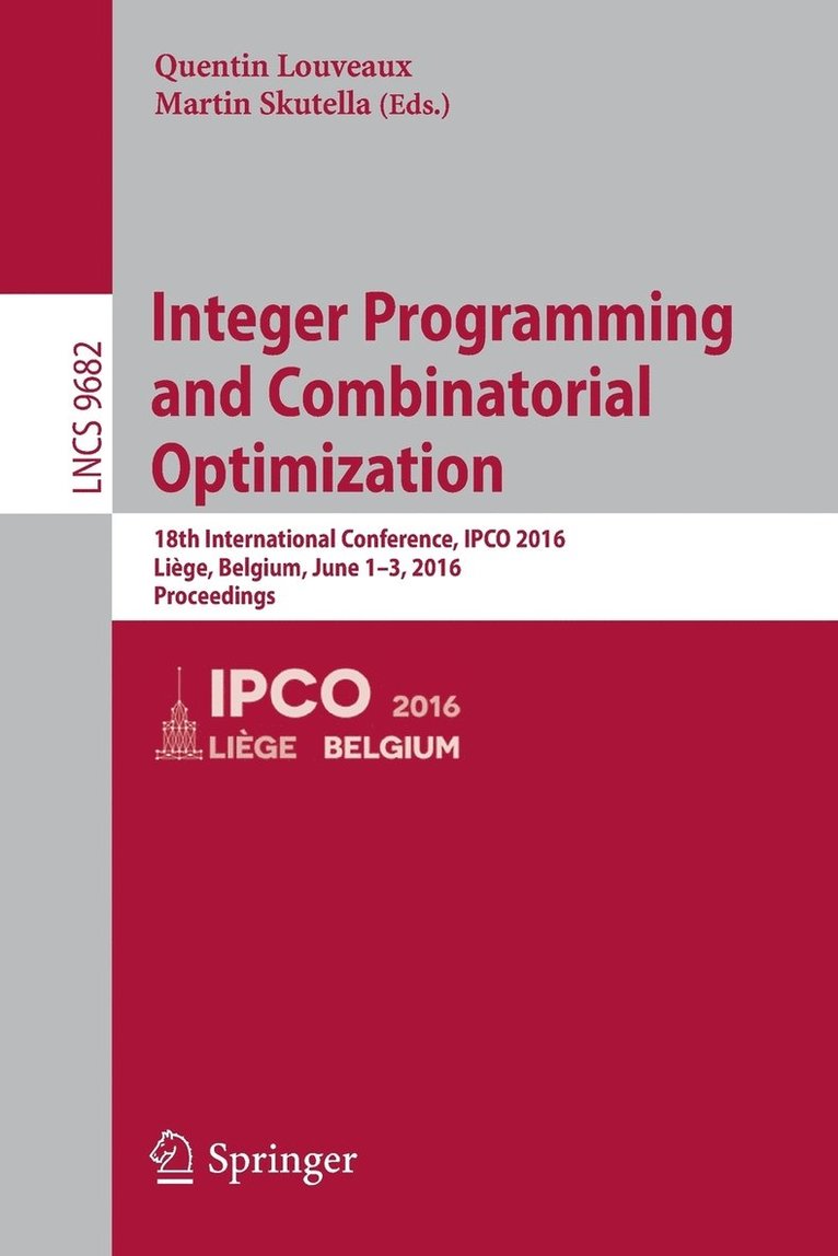 Integer Programming and Combinatorial Optimization 1