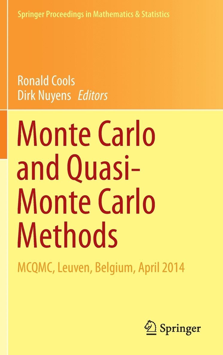 Ronald Cools, Dirk Nuyens - Monte Carlo and Quasi-Monte Carlo Methods, Inbunden
