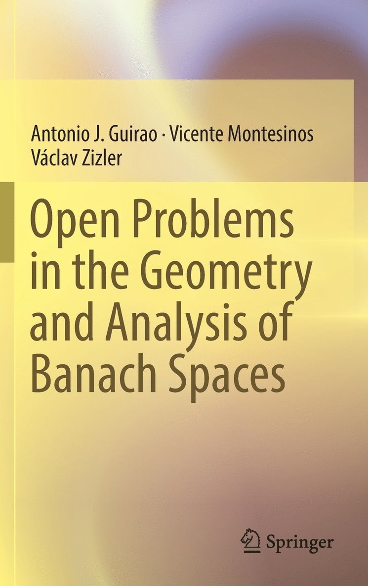 Antonio J. Guirao, Vicente Montesinos, Václav Zizler - Open Problems in the Geometry and Analysis of Banach Spaces, Inbunden