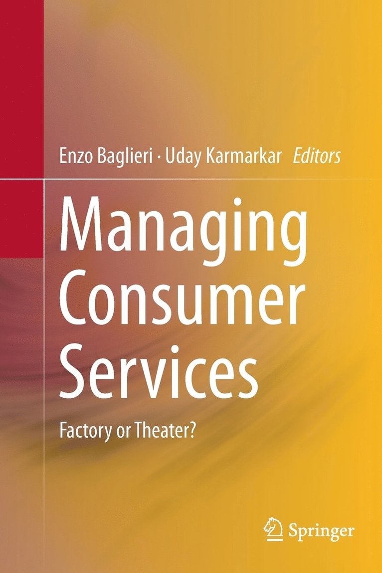 Enzo Baglieri, Uday Karmarkar - Managing Consumer Services, Häftad