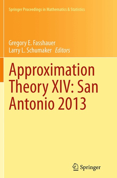 Gregory E. Fasshauer, Larry L. Schumaker - Approximation Theory XIV: San Antonio 2013, Häftad