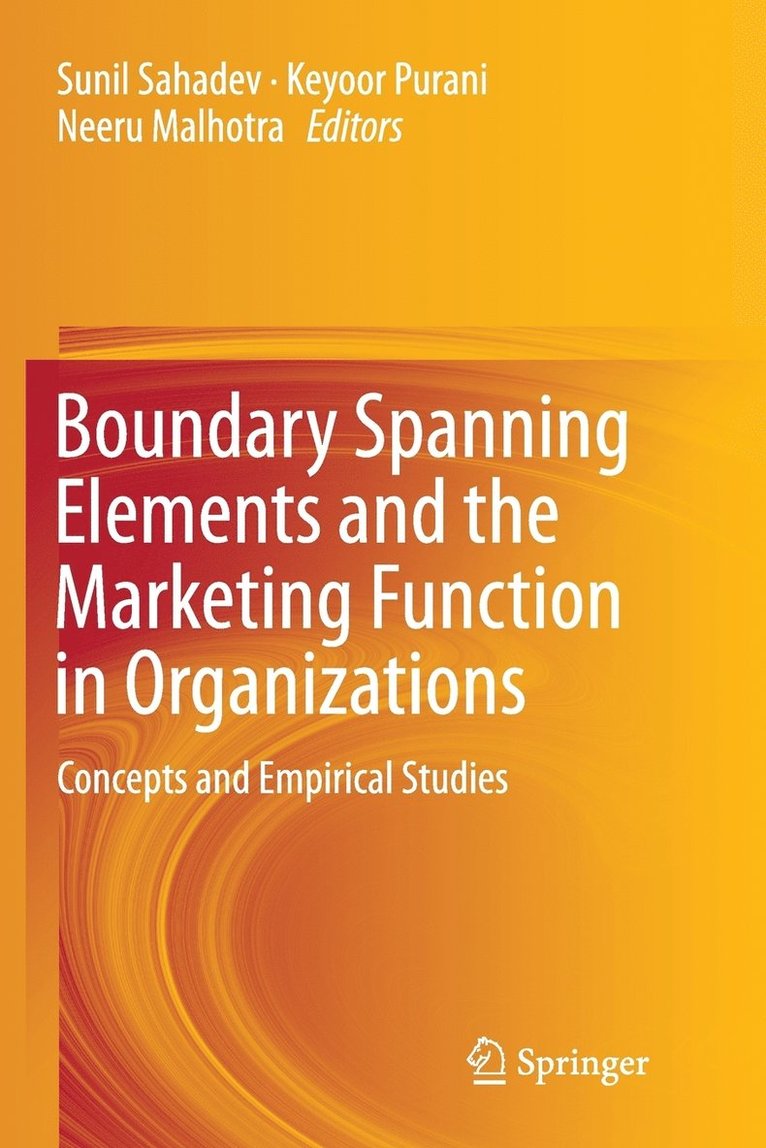 Boundary Spanning Elements and the Marketing Function in Organizations 1