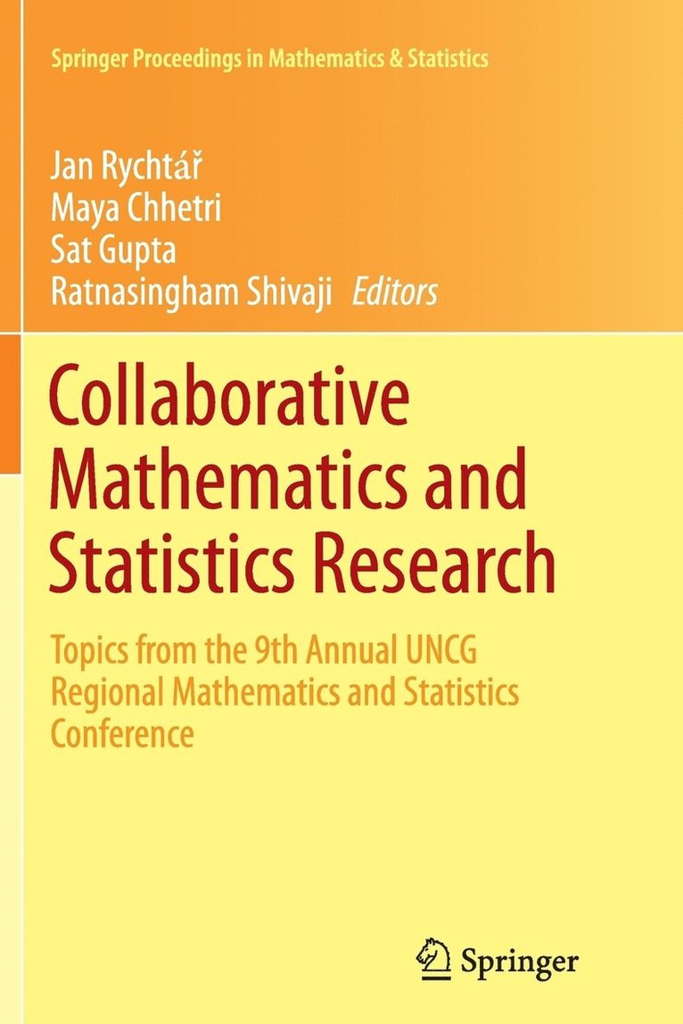 Jan Rychtář, Maya Chhetri, Sat Gupta, Ratnasingham Shivaji, Jan Rychtá&#345;, Jan Rychtár - Collaborative Mathematics and Statistics Research, Häftad