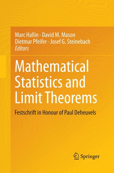 Marc Hallin, David M. Mason, Dietmar Pfeifer, Josef G. Steinebach - Mathematical Statistics and Limit Theorems, Häftad