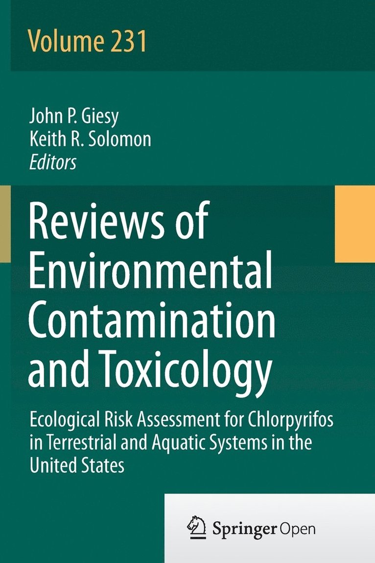 Ecological Risk Assessment for Chlorpyrifos in Terrestrial and Aquatic Systems in the United States 1