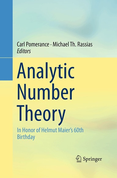 Carl Pomerance, Michael Th. Rassias - Analytic Number Theory, Häftad