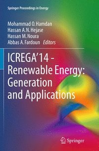 bokomslag ICREGA14 - Renewable Energy: Generation and Applications