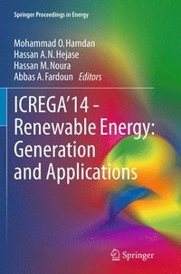 bokomslag ICREGA'14 - Renewable Energy: Generation and Applications