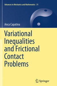 bokomslag Variational Inequalities and Frictional Contact Problems