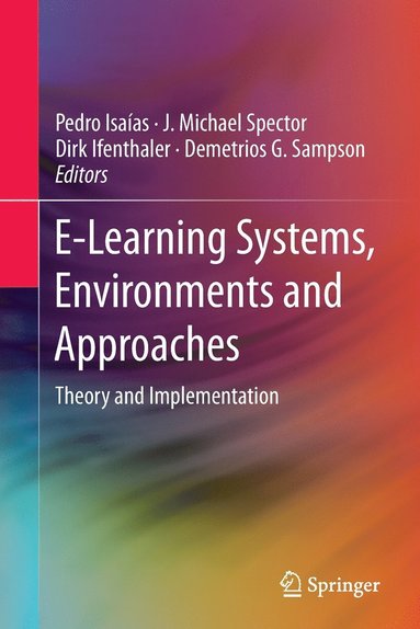 bokomslag E-Learning Systems, Environments and Approaches