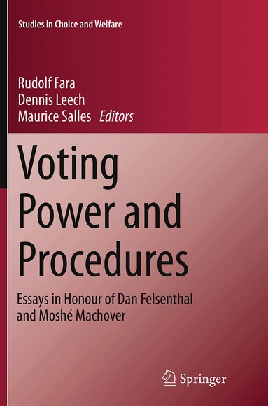 Rudolf Fara, Dennis Leech, Maurice Salles - Voting Power and Procedures, Häftad