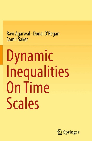 Ravi Agarwal, Donal O'Regan, Samir Saker - Dynamic Inequalities On Time Scales, Häftad