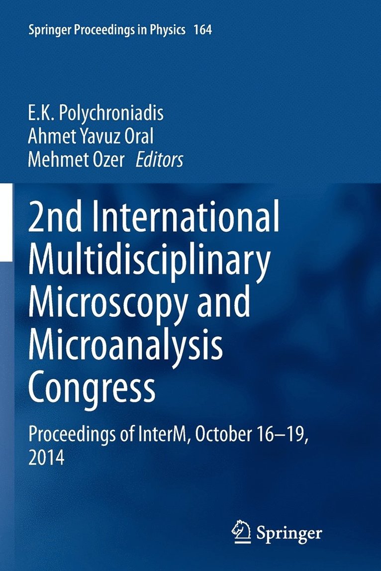 2nd International Multidisciplinary Microscopy and Microanalysis Congress 1