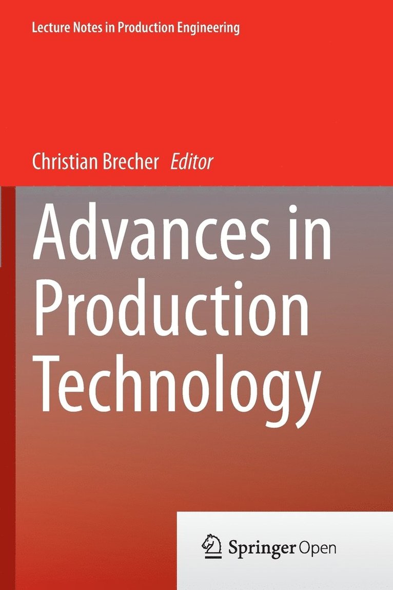 Advances in Production Technology 1