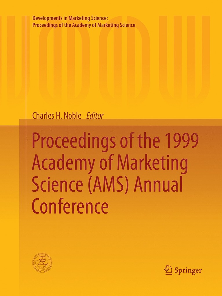 Proceedings of the 1999 Academy of Marketing Science (AMS) Annual Conference 1