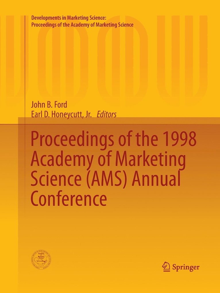 Proceedings of the 1998 Academy of Marketing Science (AMS) Annual Conference 1