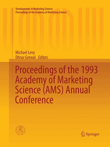 Michael Levy, Dhruv Grewal - Proceedings of the 1993 Academy of Marketing Science (AMS) Annual Conference, Häftad