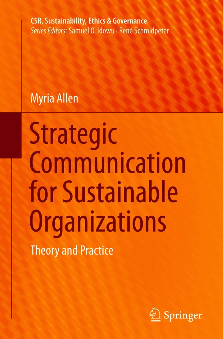 Myria Allen - Strategic Communication for Sustainable Organizations, Häftad