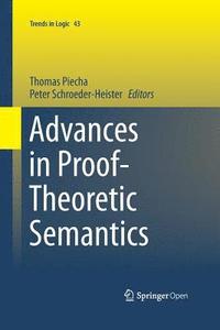 bokomslag Advances in Proof-Theoretic Semantics