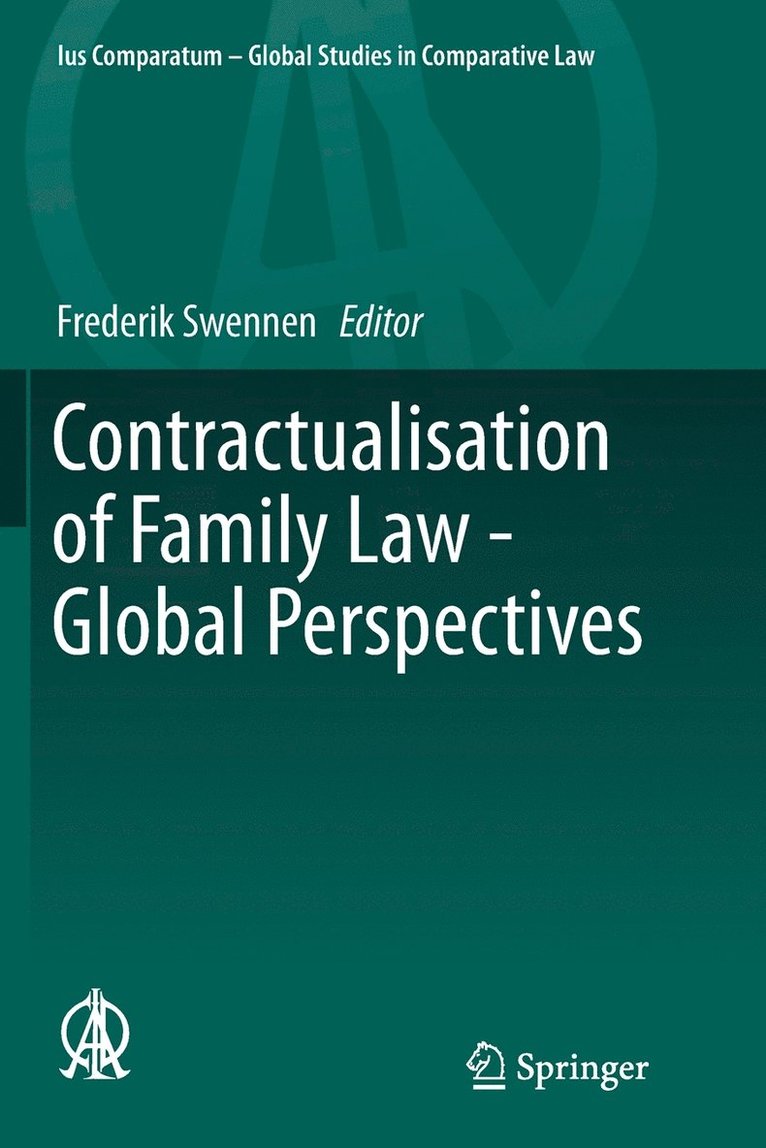 Contractualisation of Family Law - Global Perspectives 1