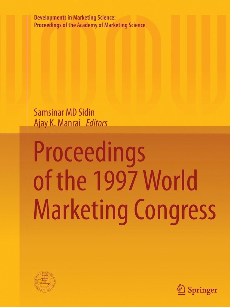 Samsinar MD Sidin, Ajay K. Manrai - Proceedings of the 1997 World Marketing Congress, Häftad