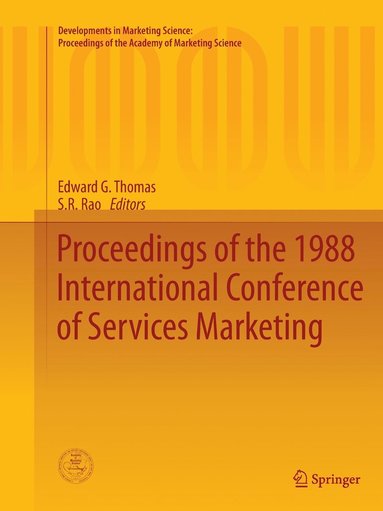 bokomslag Proceedings of the 1988 International Conference of Services Marketing