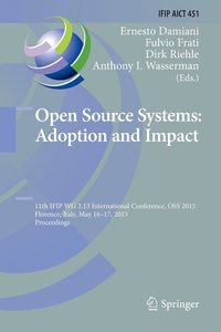 bokomslag Open Source Systems: Adoption and Impact