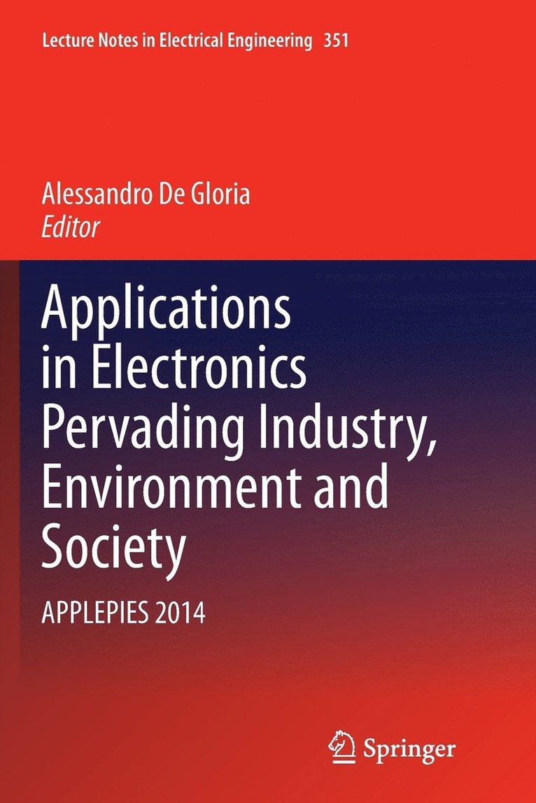 Applications in Electronics Pervading Industry, Environment and Society 1