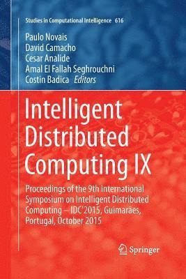 Intelligent Distributed Computing IX 1