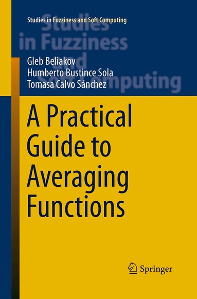 Gleb Beliakov, Humberto Bustince Sola, Tomasa Calvo - Practical Guide to Averaging Functions, Häftad