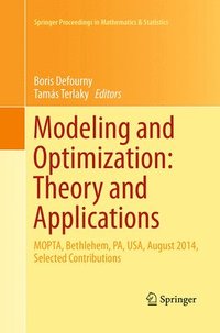 bokomslag Modeling and Optimization: Theory and Applications