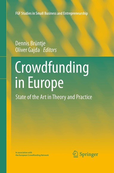 Dennis Brüntje, Oliver Gajda - Crowdfunding in Europe, Häftad