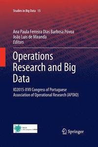 bokomslag Operations Research and Big Data