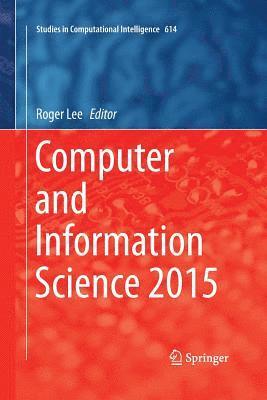 bokomslag Computer and Information Science 2015