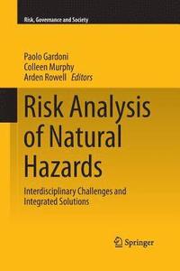 bokomslag Risk Analysis of Natural Hazards