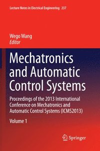 bokomslag Mechatronics and Automatic Control Systems