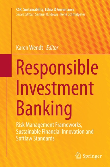 Karen Wendt - Responsible Investment Banking, Häftad