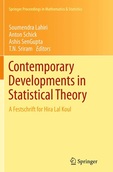 Soumendra Lahiri, Anton Schick, Ashis SenGupta, T.N. Sriram - Contemporary Developments in Statistical Theory, Häftad