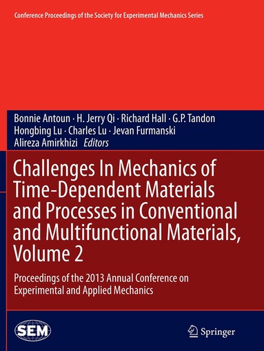 Bonnie Antoun, H. Jerry Qi, Richard Hall, G P Tandon, Hongbing Lu, Charles Lu, Jevan Furmanski, Alireza Amirkhizi - Challenges In Mechanics of Time-Dependent Materials and Processes in Conventional and Multifunctional Materials, Volume 2, Häftad